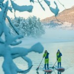 Смелое путешествие на сапах по заснеженной Норвегии